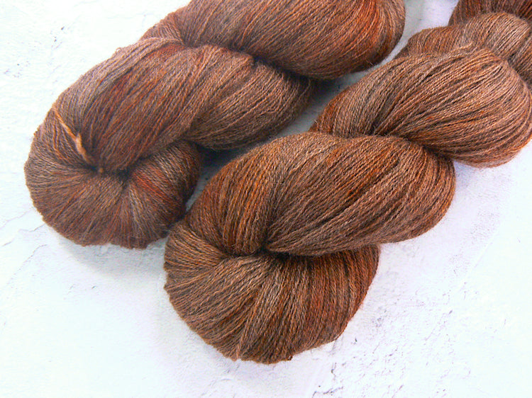 Nut Brittle, Wool Silk Cobweb Lace (WIL)