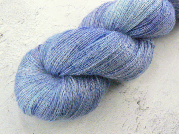 Iris Under a Summer Sky, Alpaca Silk Cashmere Sparkle Lace