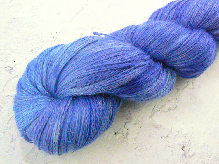 Blue Anemone, Alpaca Silk Cashmere Sparkle Lace