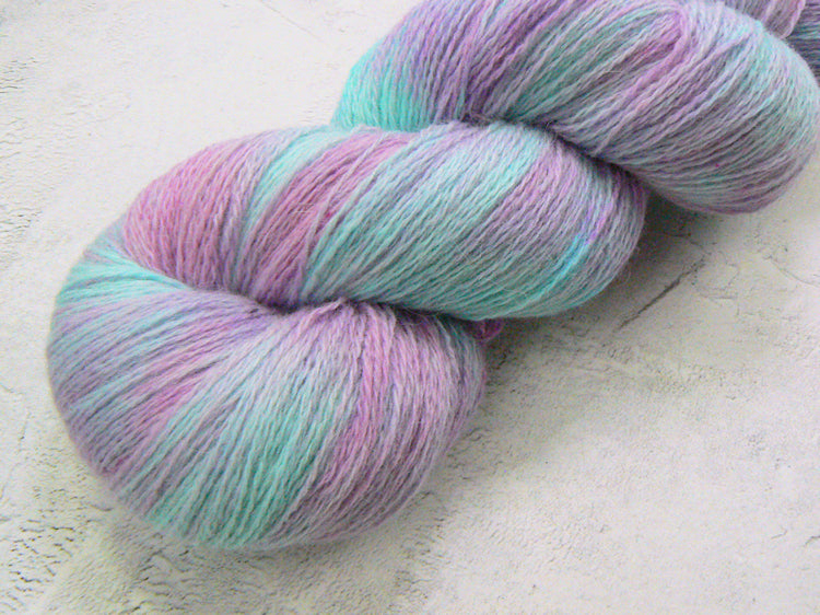 Pale Lavender Sky, Lambswool Alpaca Lace (LAL)