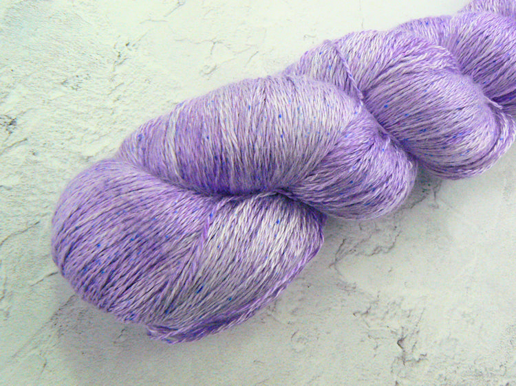 Lavender by Moonlight, Mulberry Silk Lace