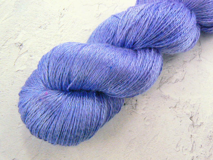 Blue Iris, Mulberry Silk Lace
