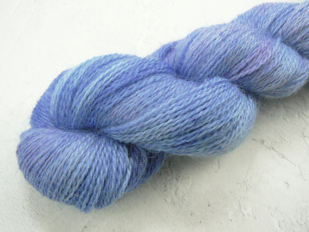 Hyacinths in Blue, Corriedale Mohair 4-ply (COS)
