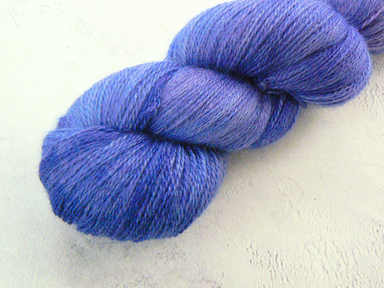 Blue Columbine, Baby Alpaca Silk Cashmere Lace