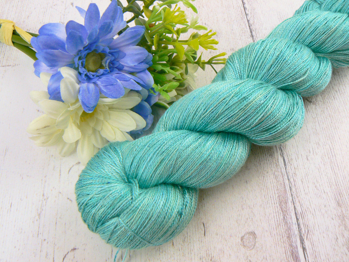 Jade Kingfisher, Spun Silk Lace (SKL)