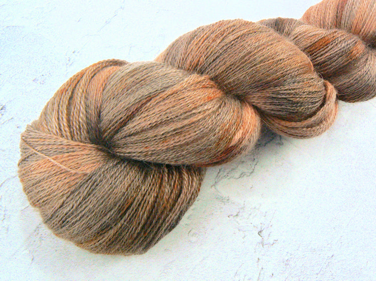 Heavenly Hazelnuts, Suri Alpaca Merino Silk Fine (AML)