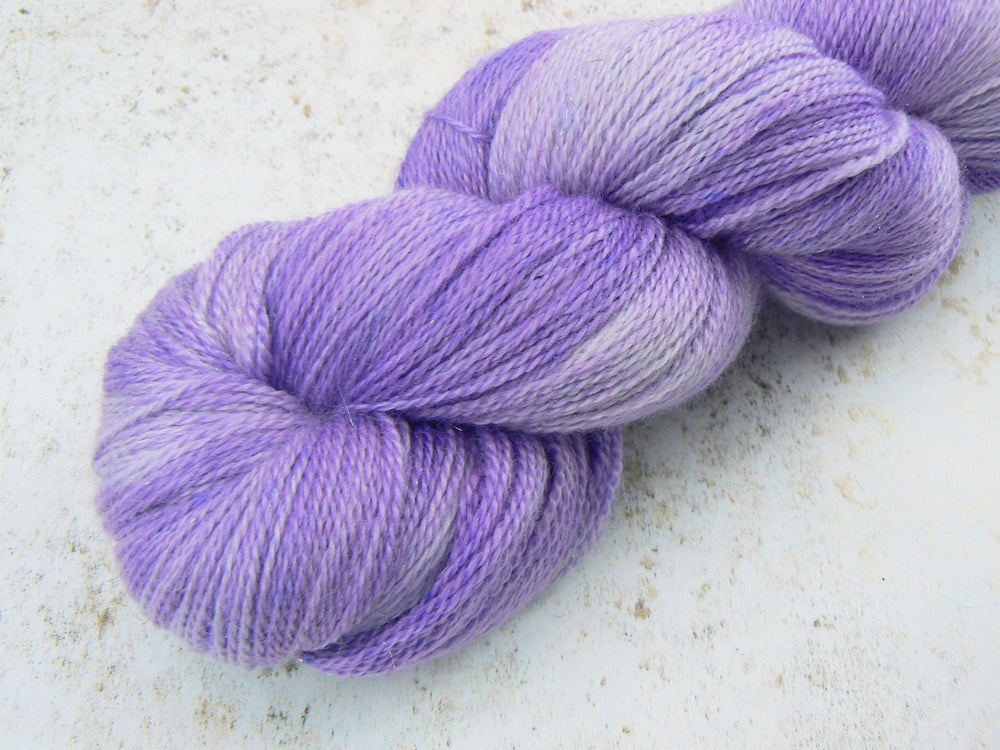 Lavender by Moonlight, Merino Silk Sparkle Lace (SPL)