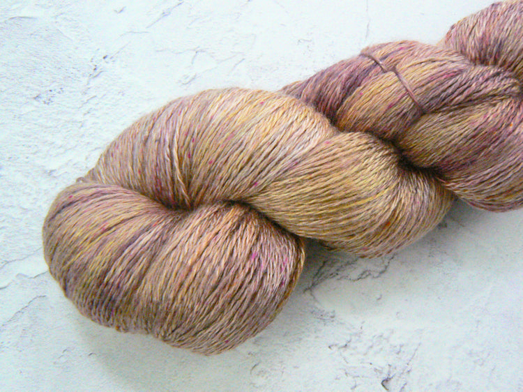 Autumn Whispers, Mulberry Silk Lace