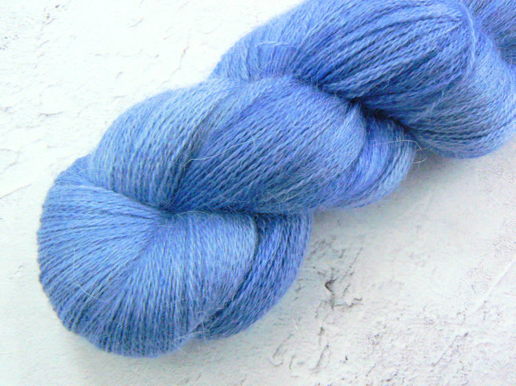 Sky Blues, Suri Alpaca Merino Silk Fine (AML)