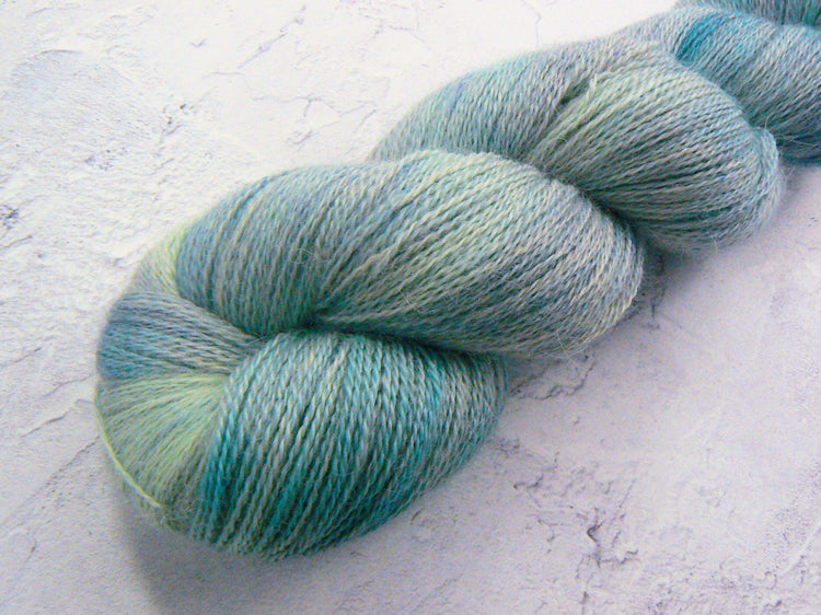 Soft Greens, Baby Alpaca Lace