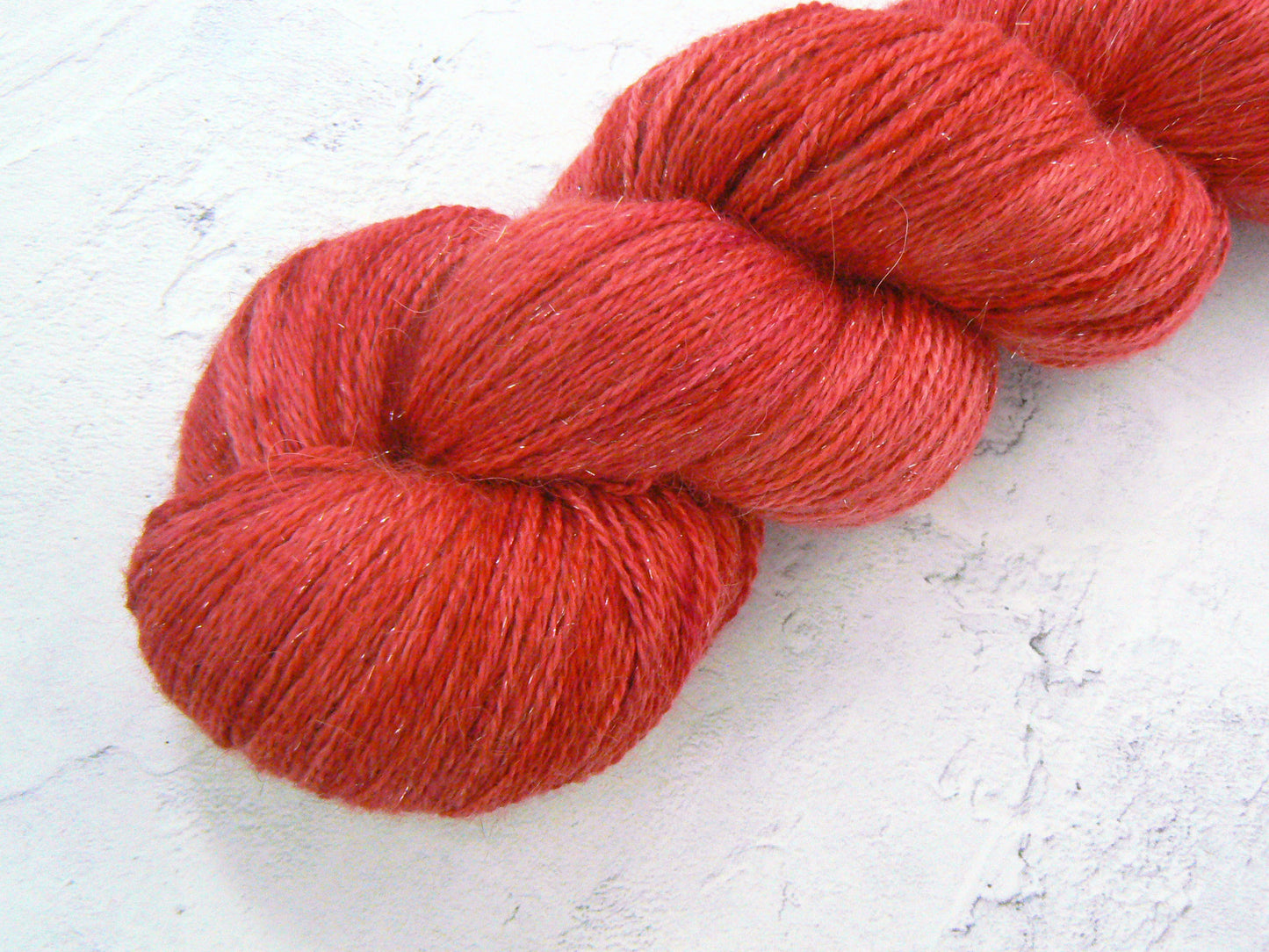 Ruby Goes for Red, Alpaca Silk Cashmere Sparkle Lace (APL)