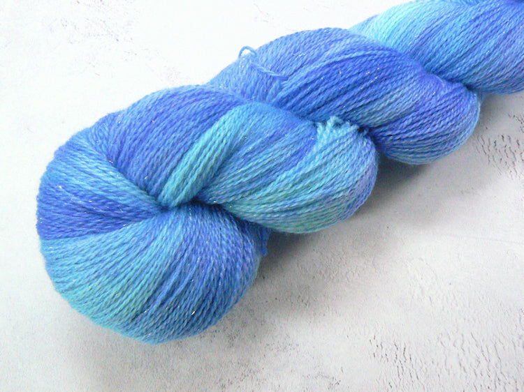 Tropical Paradise, Merino Silk Sparkle Lace (SPL)