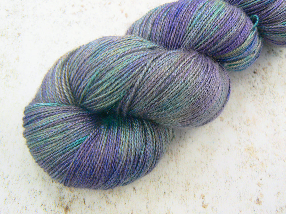Deep Lavender Sky, Baby Camel Silk Lace (BCL)
