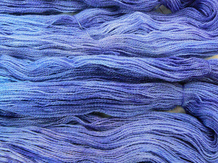 Blue Columbine, Baby Alpaca Silk Cashmere Lace