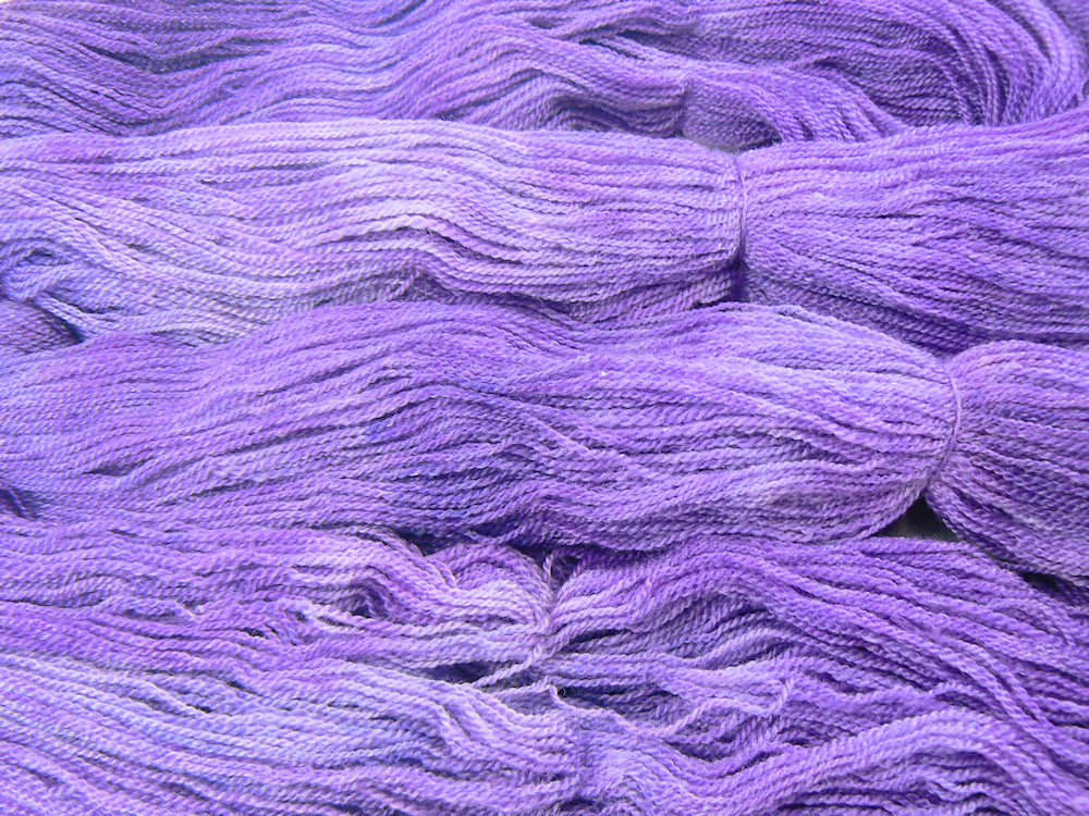 Perpetually Purple, Merino, Cashmere and Rose Lace