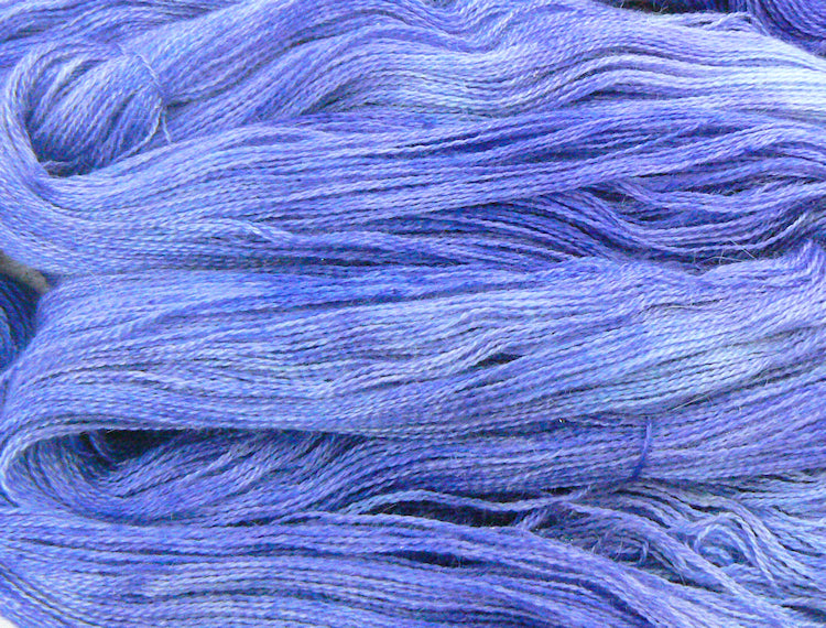 Blue Anemone, Alpaca Silk Cashmere Sparkle Lace