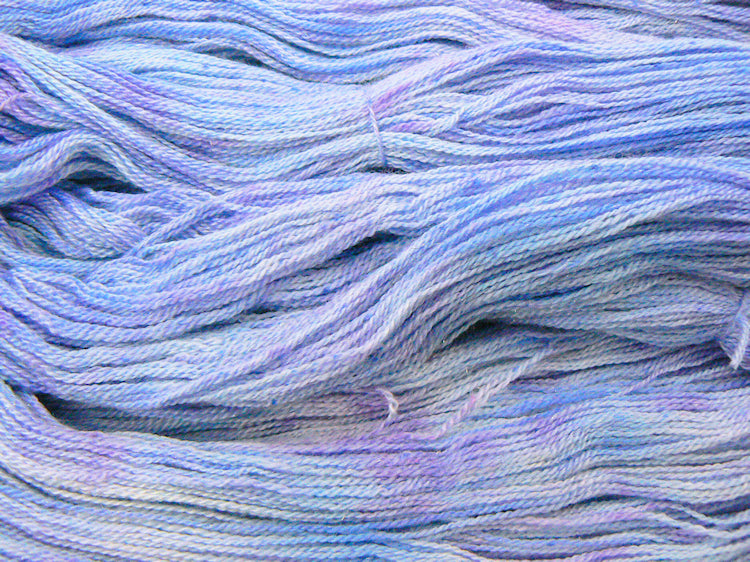 Hyacinths in Blue, Merino Silk Sparkle Lace (SPL)