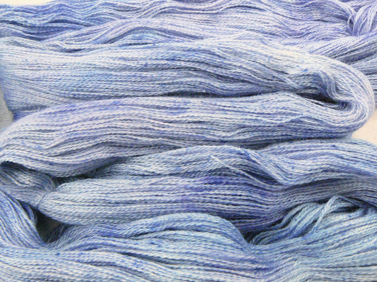 Iris Under a Summer Sky, Alpaca Silk Cashmere Sparkle Lace