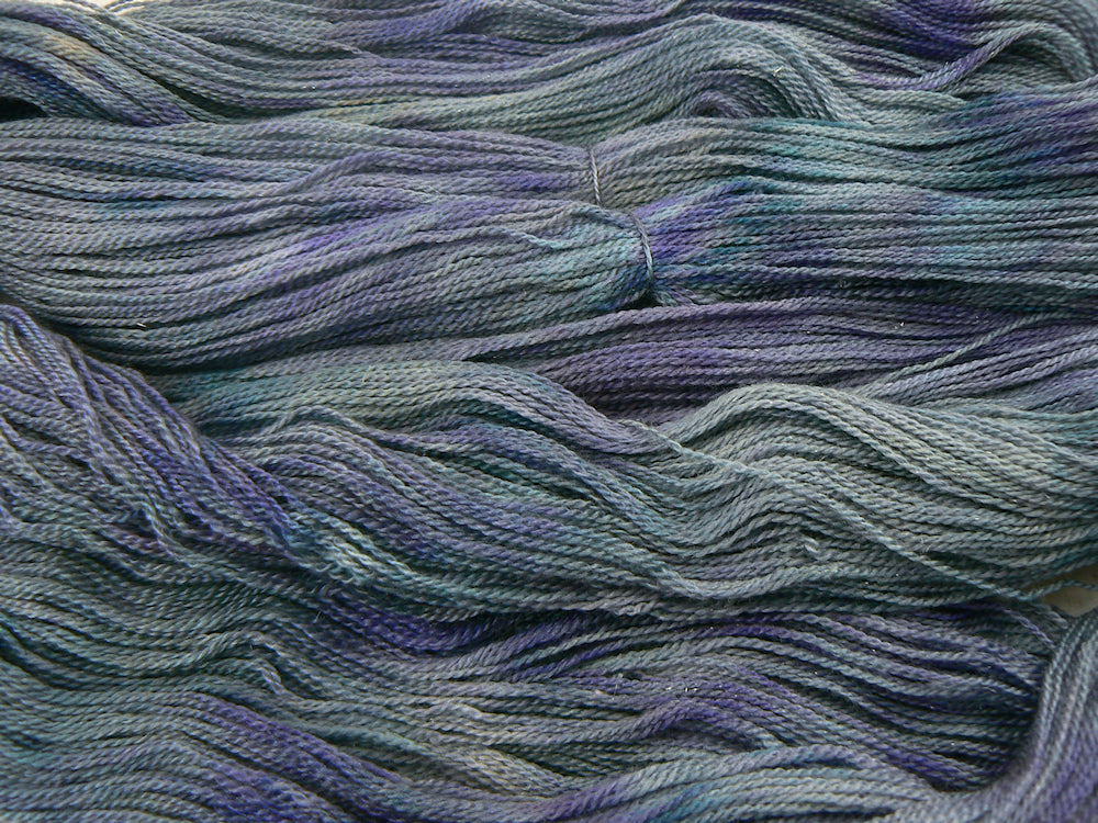 Violets in the Shadows, Merino Silk Sparkle Lace (SPL)
