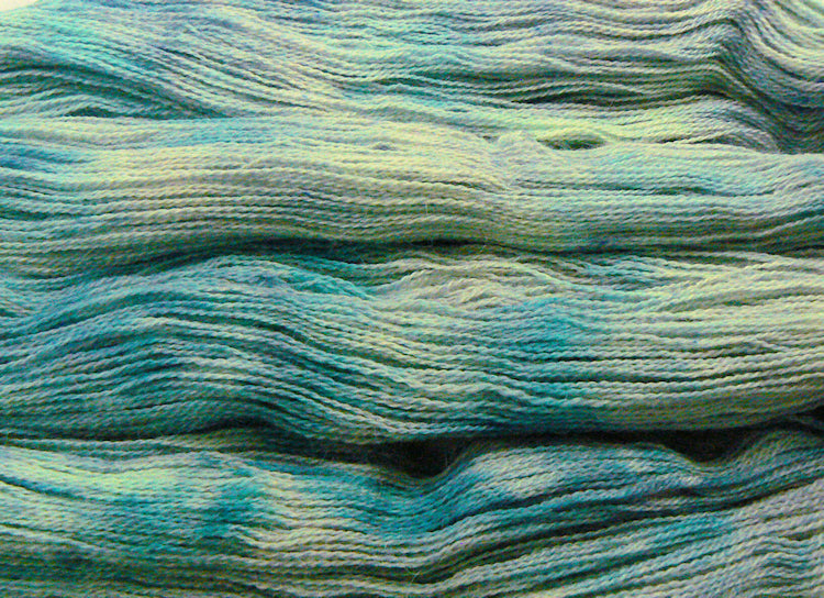 Soft Greens, Baby Alpaca Lace