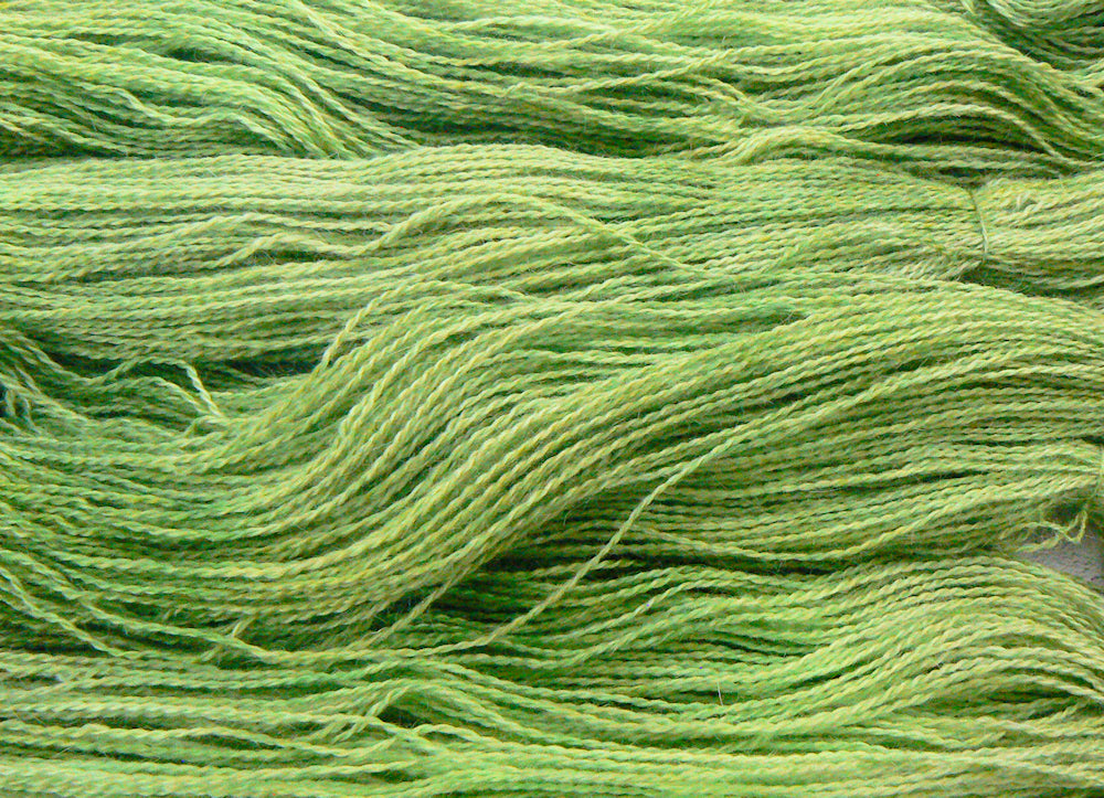 Lovely Leaves, British Suri Alpaca Silk 4-ply yarn (SUS)