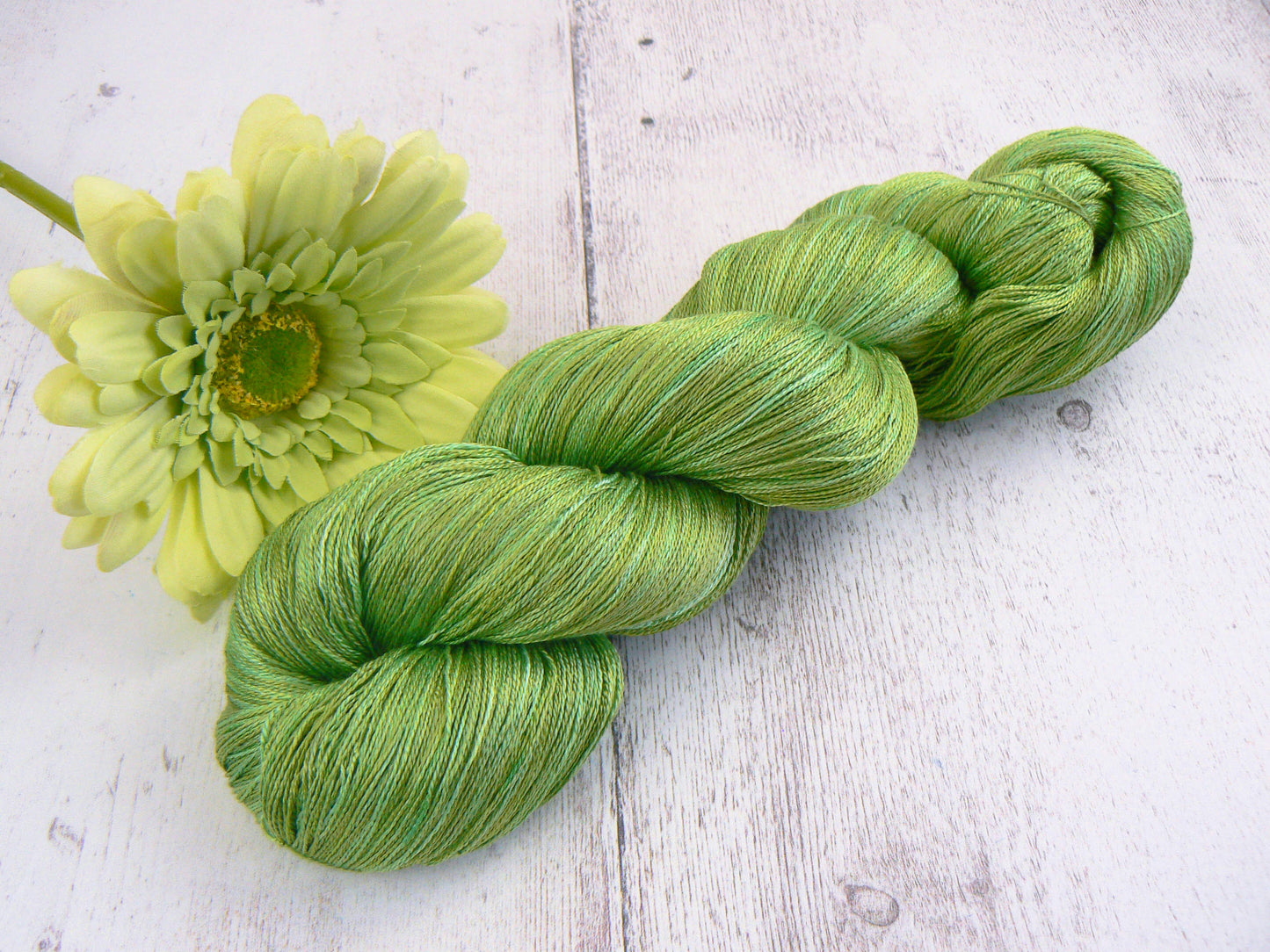 Fern Green, Fine Spun Silk Lace