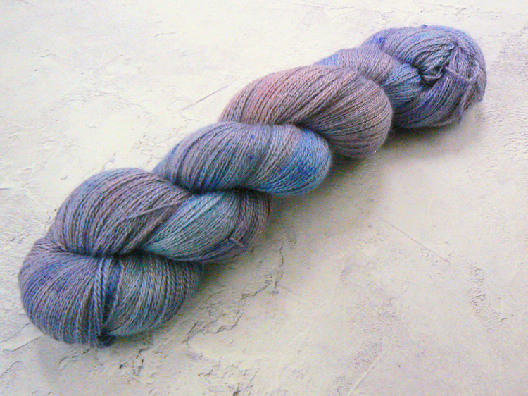 Red Sky in the Morning, Alpaca Silk Cashmere Sparkle Lace