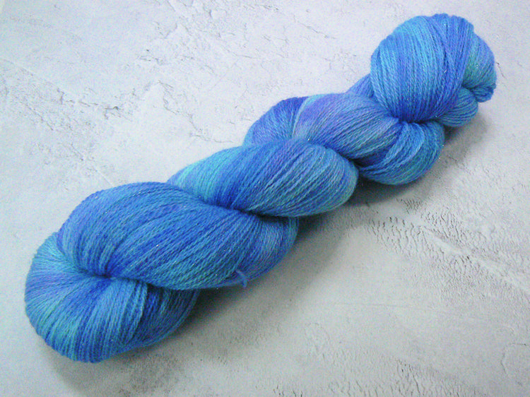 Tropical Paradise, Merino Silk Sparkle Lace (SPL)
