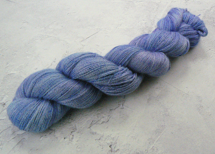 Iris Under a Summer Sky, Alpaca Silk Cashmere Sparkle Lace