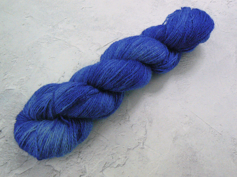 Sapphire Blues, British Suri Alpaca Silk 4-ply yarn (SUS)