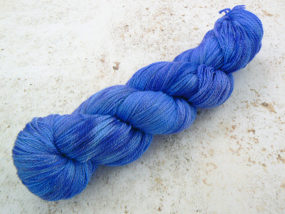 Sparkling Sapphires, Merino Silk Sparkle Lace (SPL)