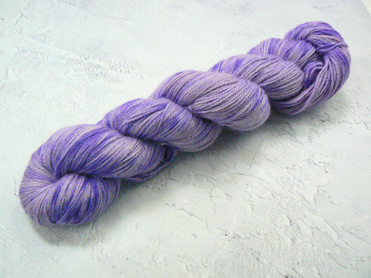 Passionflower in Purple, Baby Alpaca Silk Cashmere 4-ply (ACS)