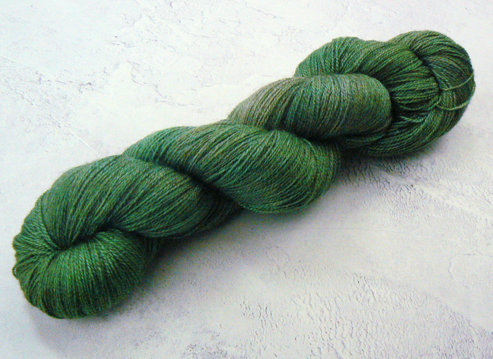 Autumn Green, Merino Silk Yak Lace