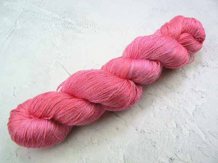 Geranium Pinks, Mulberry Silk Lace