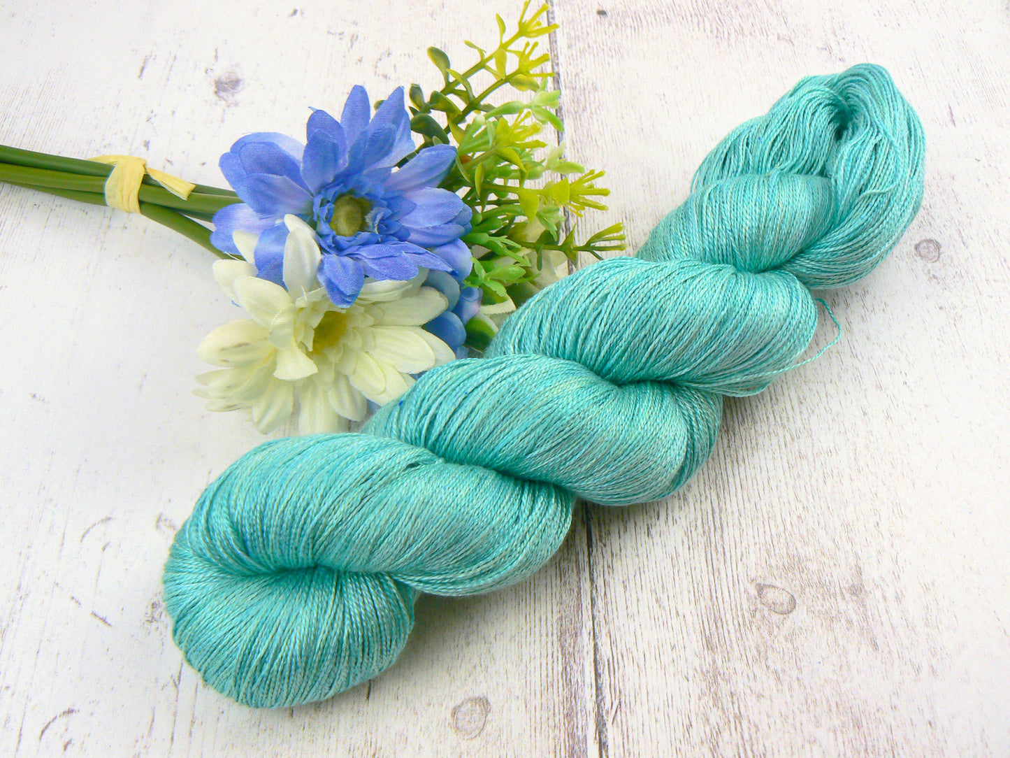 Jade Kingfisher, Spun Silk Lace (SKL)