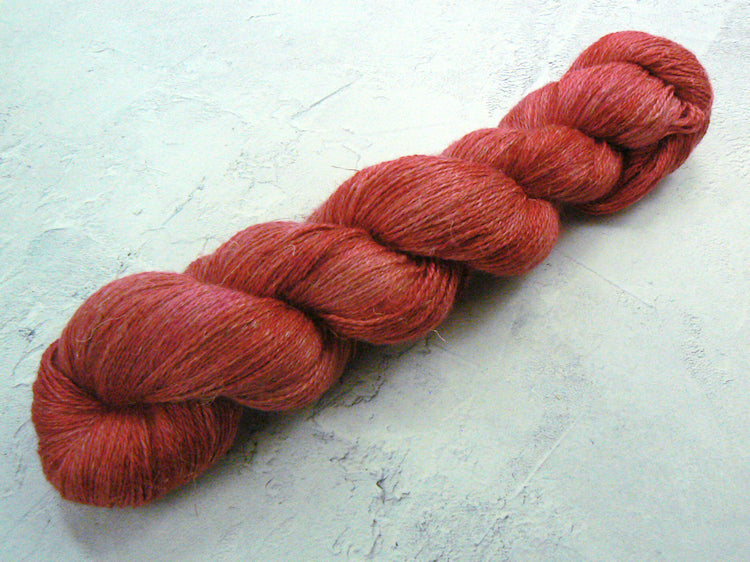 Ruby Goes for Red, Alpaca Silk Linen Heavy Lace (HASL)