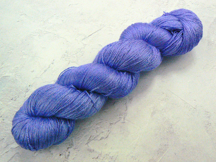 Blue Iris, Mulberry Silk Lace