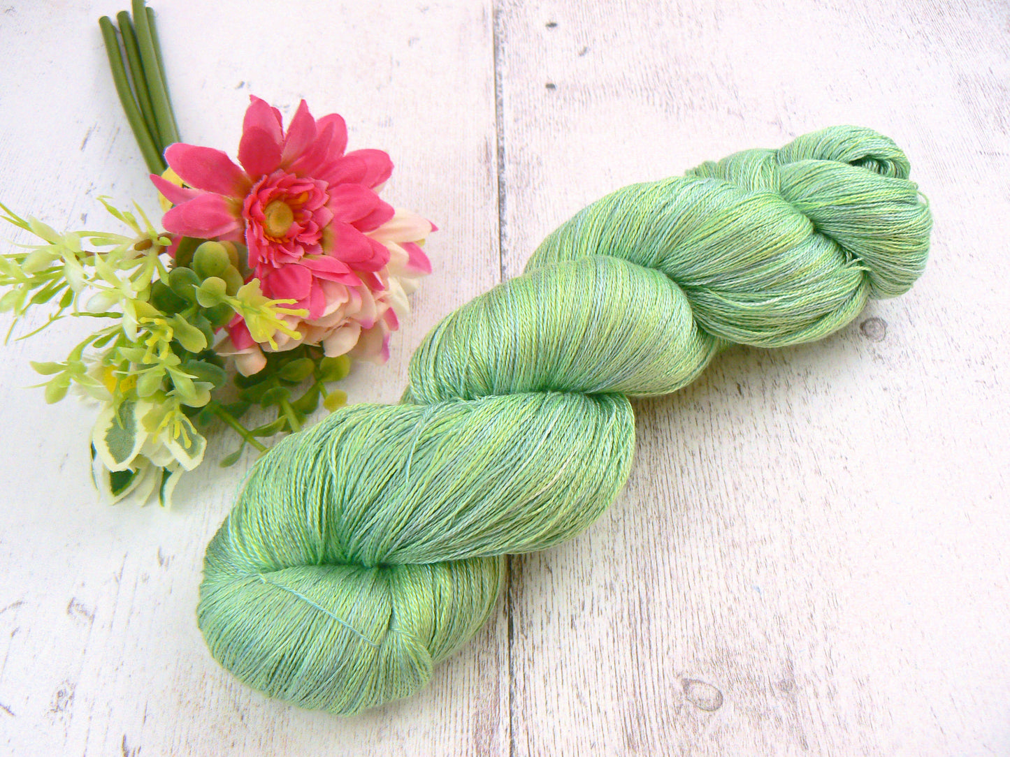 Leafy Greens, Fine Spun Silk Lace (SLL)