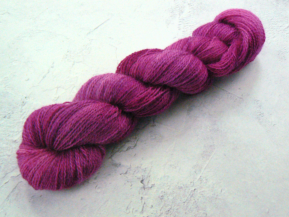 Magenta Orchid, British Suri Alpaca Silk 4-ply yarn (SUS)