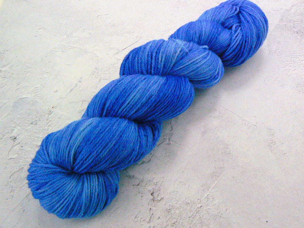 Sapphire Blues, Falklands Merino Silk 4-ply (FSS)