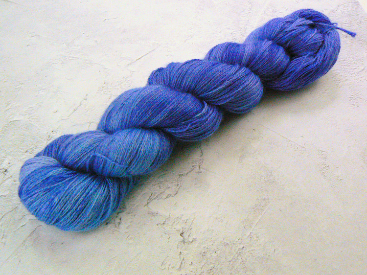 Blue Anemone, Alpaca Silk Cashmere Sparkle Lace