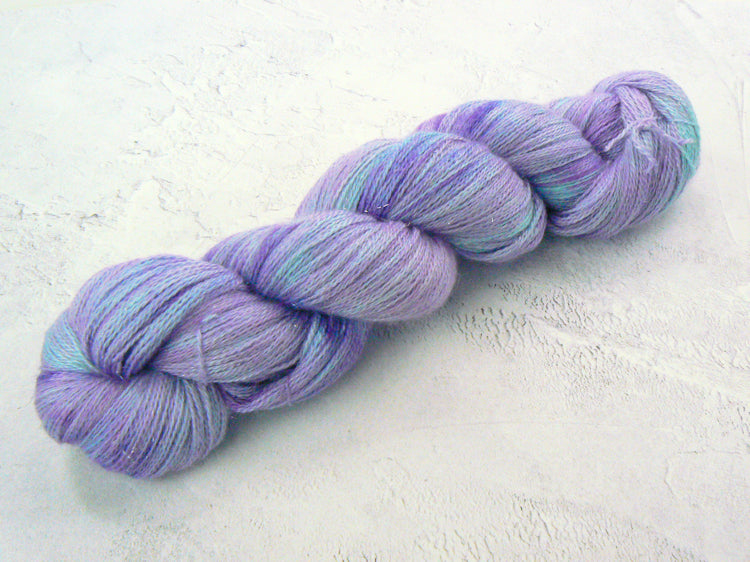 Summer Garden, Alpaca Silk Cashmere Sparkle Lace