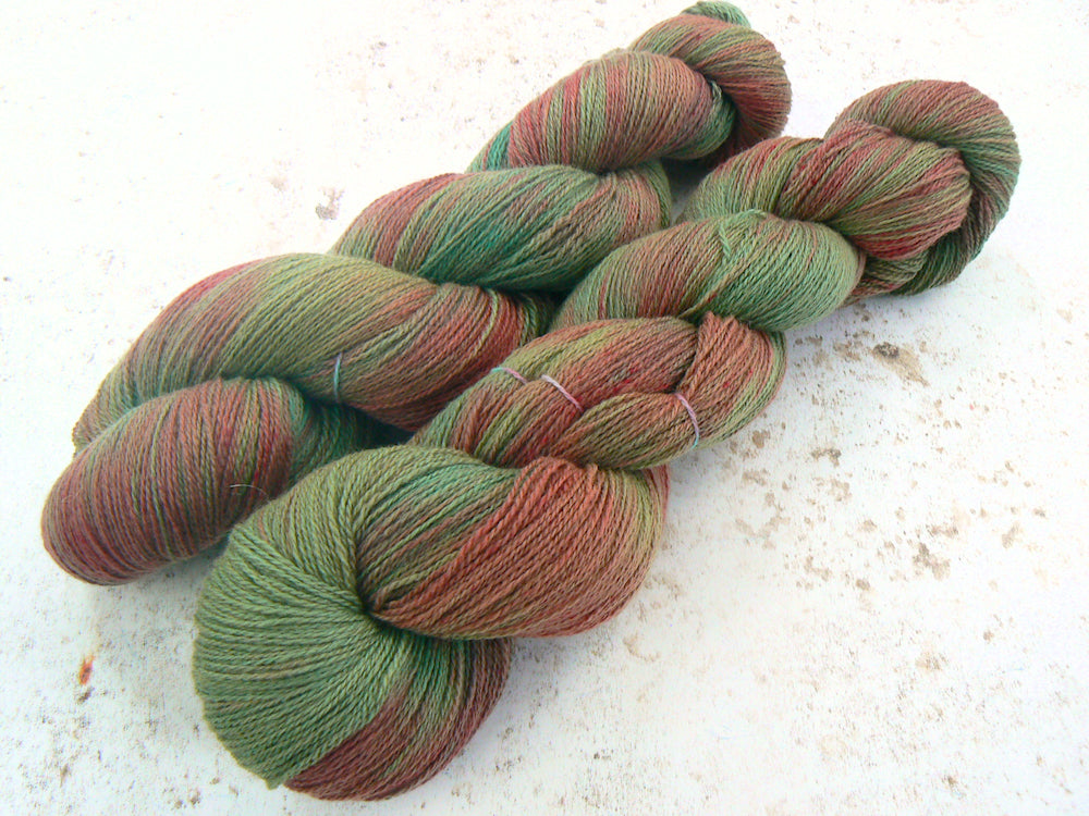 Red Deer on the Moors, Merino Cashmere Silk Fine Lace