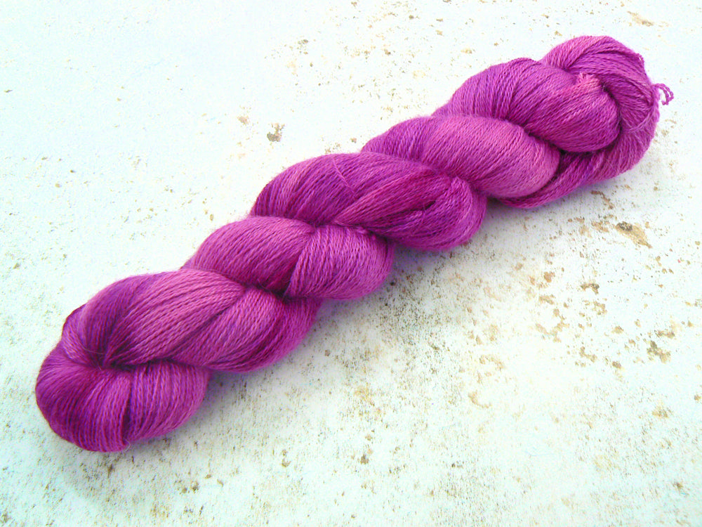 Magenta Orchid, Baby Alpaca Silk Cashmere Lace