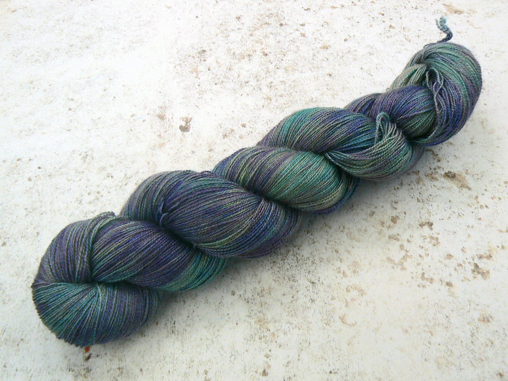 Deep Lavender Sky, Baby Camel Silk Lace (BCL)