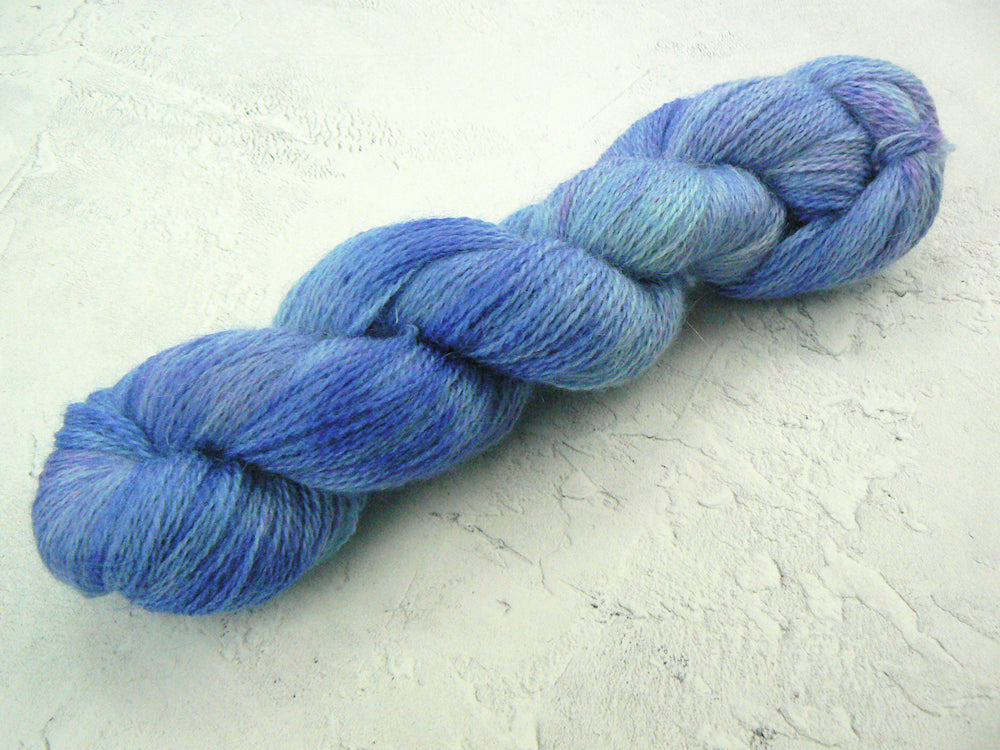 Hyacinths in Blue, Corriedale Mohair 4-ply (COS)