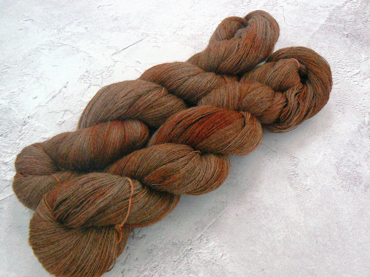 Nut Brittle, Wool Silk Cobweb Lace (WIL)
