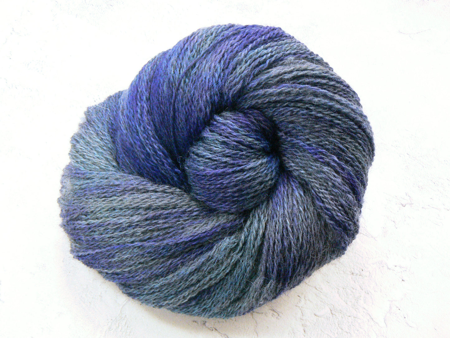 Delphiniums at Midnight, Blue Faced Leicester 4-ply (BFS)