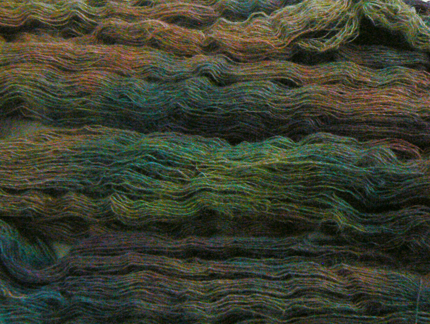 Red Deer on the Moors, Shetland Cobweb Lace