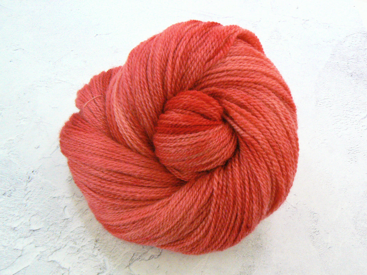 Perfectly Poppy, Blue Faced Leicester 4-ply
